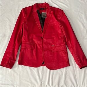 Guess Vibrant Red Blazer